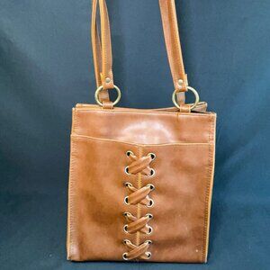 Vintage 2000s Leather Small Tote Bag